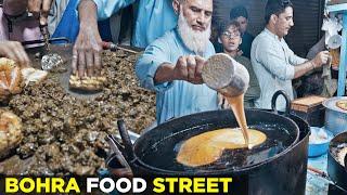 Bohra Food Street Only in Ramzan | Mal Pura, Kaleji, Khaosuey, Haleem, Special Gujrati Food Items