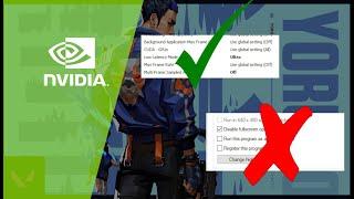 VALORANT FPS BOOST 2021 - BEST COMPETITIVE SETTINGS (NVIDIA)
