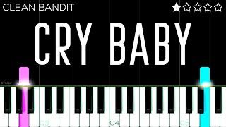 Clean Bandit, Anne-Marie, David Guetta - Cry Baby | EASY Piano Tutorial