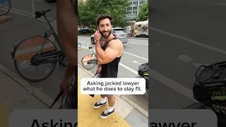 Asking jacked lawyer what he does to stay fit. #workout #nyc #fitness