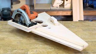 Amazing Woodworking Tips and Hacks! DIY Circular Saw Track Rail Guide For Perfect Cut