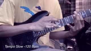 Riff With Diminished Tapping Guitar Lesson by Rizwan