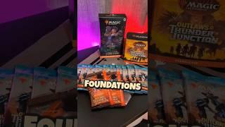 Huge MTG Outlaws of Thunder Junction unboxing! #mtg #magicthegathering #outlawsofthunderjunction