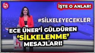 Ece Üner 'silkelenme' mesajlarını okudu! İşte stüdyoda güldüren anlar!