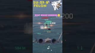 SU-57-B FELON HEAVY MISSILES LAUNCHING#modernwarshipgameplay #strikergaming #fighterpilot #boom