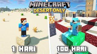 100 Hari di Minecraft tapi Desert Only️️