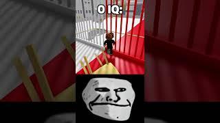 Roblox 0 IQ vs 1000 IQ Moment(Troll Face Meme)#shorts