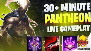 CRAZY 30+MINUTE  PANTHEON LATEGAME! - Wild Rift HellsDevil Plus Gameplay