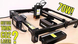 70W Atomstack A70 Pro Diode Laser Engraver- Better Than a CO2? (Review and Test)