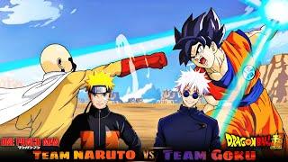 Goku & Gojo Vs Naruto & Saitama | One Punch Men x Dragon Ball Super