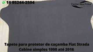 Tapete para protetor de caçamba Fiat Strada Cabine simples 1998 até 2018