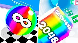 Satisfying Games: Ball Run Infinity, Tube Jelly Slide -  Number Gameplay Mobile Android, iOS