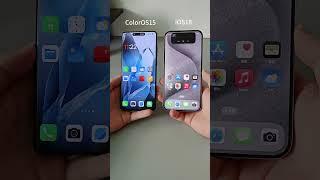 ColorOS15 Fluid Cloud vs iOS18 Dynamic Island animation #oneplus #iphone #Coloros15 #ios #foryou