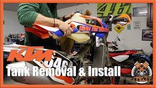 KTM 250 Fuel Tank Install & Removal | Back in the Garage