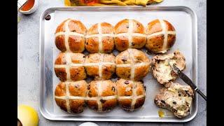 Chocolate Chip Hot Cross Buns