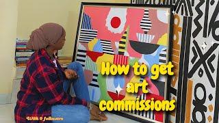 How to get art commissions | 3 simple steps (how to actually market yourself on social media)