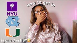 HOW TO GET INTO NYU, UNC, + UMIAMI *entertaining*