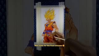 Speed art...Son Goku.....#art #anime #goku #speedart #dragonball  #artshorts