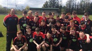 Conor O'Donnell of St Eunan's College scores penalty to seal Treanor Cup