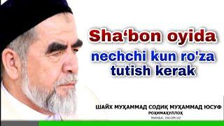 Sha‘bon ro‘zasi / Shayx Muhammad Sodiq Muhammad Yusuf @islomuz