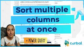 How to sort multiple columns using the M Language in Power Query