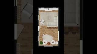 Optimal furniture layout for long living rooms