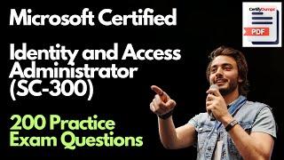 SC-300 Microsoft Identity and Access Administrator Practice Exam Question and Answers | Pass SC-300