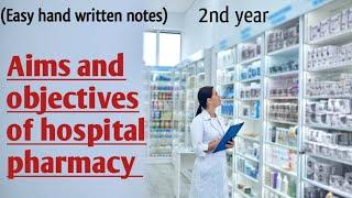 Hospital pharmacy | Its aims & objectives | Hospital & its organizations | Learn with Aroosa waheed