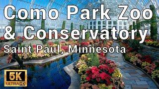 Como Park Zoo & Conservatory Walking Tour - Saint Paul, Minnesota (5K UHD 24fps)