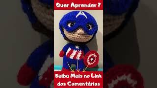 [PASSO A PASSO] Capitão América Amigurumi #shorts