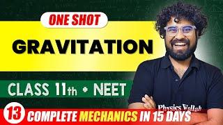 GRAVITATION - Complete Chapter in One Video || Concepts+PYQs || Class 11th NEET