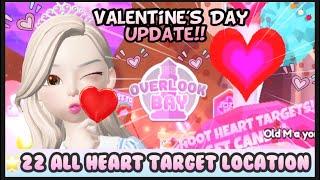 Overlook Bay RP Valentines Update Event 22 All heart target Locations in Overlook BayRoblox