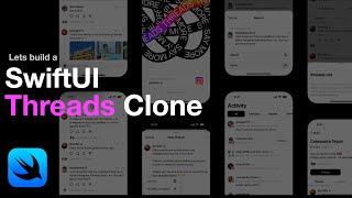  SwiftUI Threads Clone | iOS 17 | async/await | Firebase | 2023