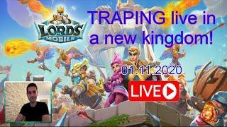 Lords Mobile traping in new kingdom with Enutroph gaming!