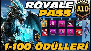 A10 ROYALE PASS ÖDÜLLERİ | 1-100 LEVEL ÖDÜLLERİ | A10 RP | 3.5 GÜNCELLEMESİ | PUBG MOBILE