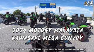 Police escort forgets how to get to Sepang circuit? | 2024 MotoGP Malaysia | Kawasaki Mega Convoy