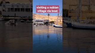 we take you with us on a nile boat ride to see a nubian village in aswan egypt.