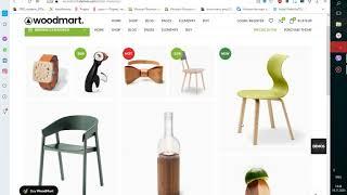 Создание интернет магазина самостоятельно на Wordpress и теме  Woodmart. Сайт с демо  данными