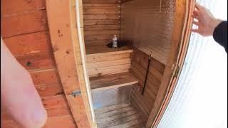 DIY 2x4 240v 4500 watt outdoor sauna