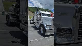 '24 Peterbilt 389X Pure White Wrecker Grosams E-Z Tow at Large Cars and Guitars Truck Show Bristol
