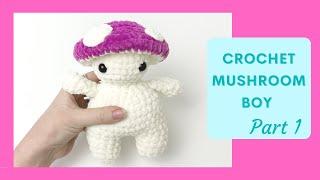 Crochet Mushroom Boi (TikTok 2021) Tutorial Part 1 | Free Amigurumi Animal Pattern for Beginners