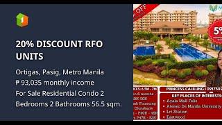 20% DISCOUNT RFO UNITS