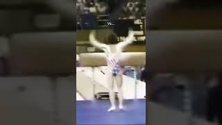 Gymnastics inflation is real #gymnastics #perfect #vault #thenvsnow