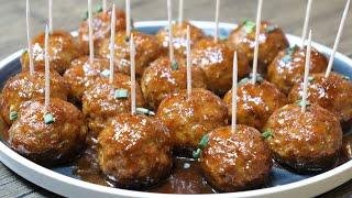 MEATBALL RECIPE | COCKTAIL MEATBALLS | PERFECT MEATBALL RECIPE | PARTY MEATBALLS