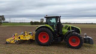 CLAAS AXION 930 mit ein BEDNAR TERRALAND TN 3000 HMTR Tiefenlockerer / 4K