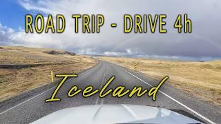 4-Hour Iceland Drive - Rainy Skógar to Glacier Lagoon (ASMR 4K)