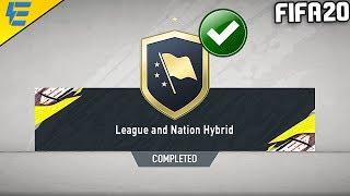 FIFA 20 LEAGUE AND NATION HYBRID SBC CHEAPEST SOLUTION | SQUAD BUILDING CHALLENGE | FIFA 20