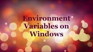 Environment Variables on Windows