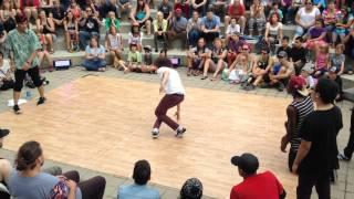 Tonga vs. Mini Cooper (Top 8) | Utah Arts Festival 2014 Bboy Battle