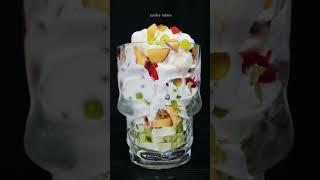 Fruit salad with icecream #fruitsalad #icecream #shorts